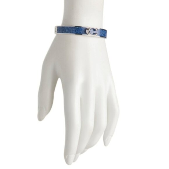 Coach Logo Hinged Bangle Bracelet - Picture 2 of 4
